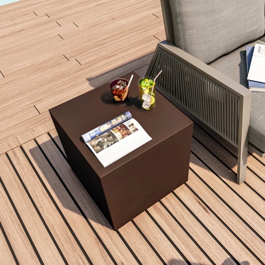 Cubo multiuso per esterni 45 h cm in polietilene bronzo - Kubbot