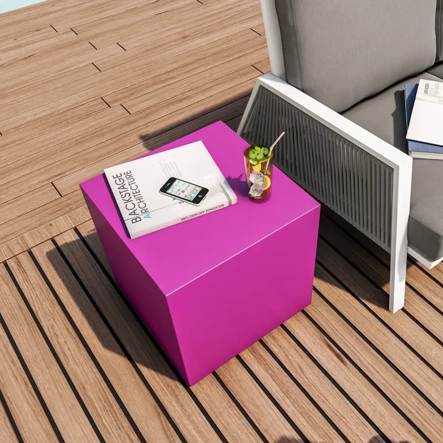 Cubo multiuso per esterni 45 h cm in polietilene viola - Kubbot
