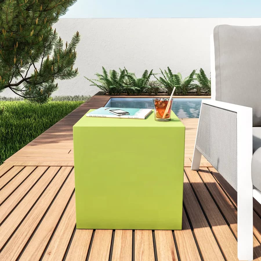 Cubo multiuso per esterni 45 h cm in polietilene verde kiwi - Kubbot