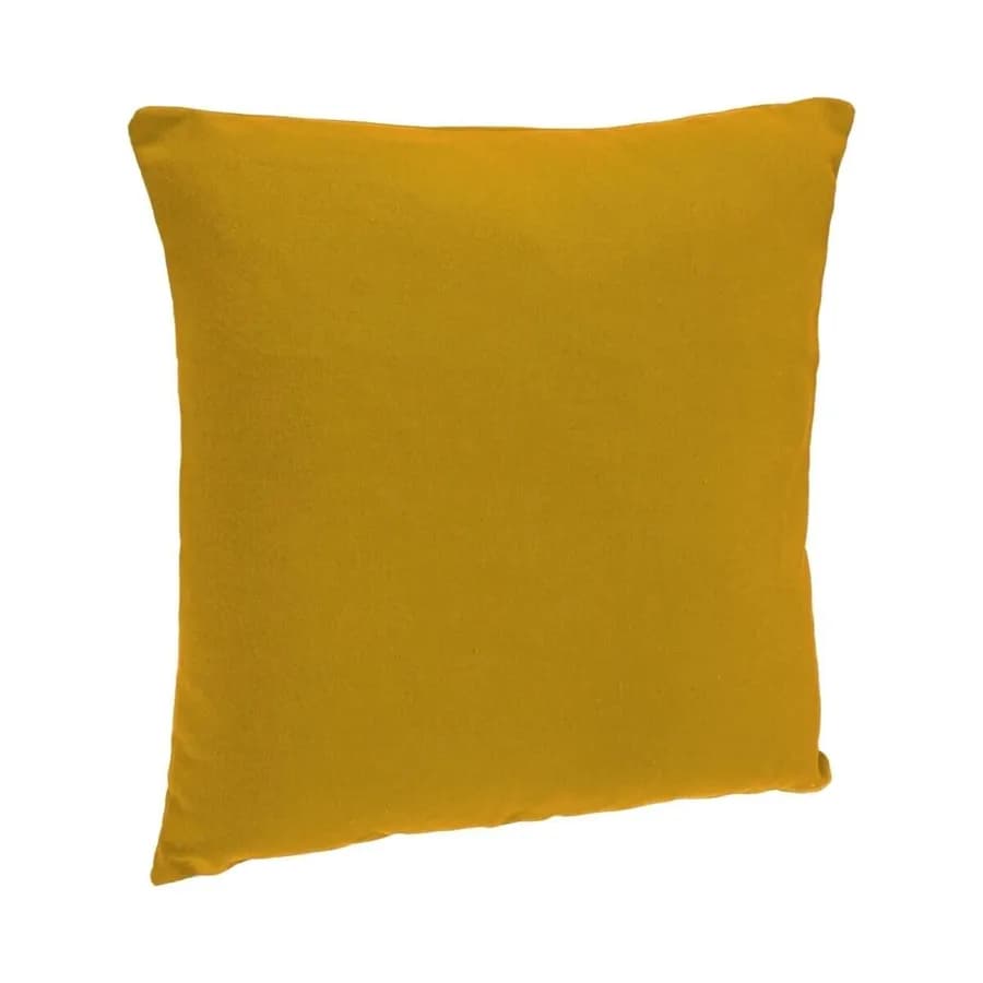 Cuscino 38x38 cm sfoderabile in cotone ocra - Sandie