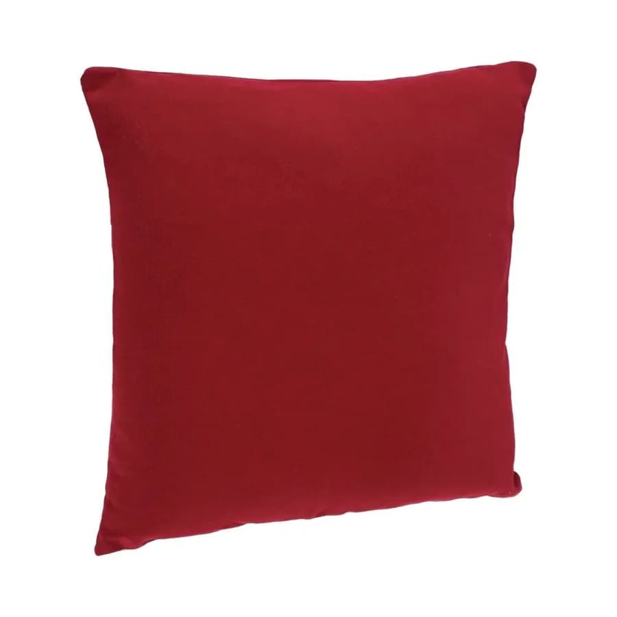 Cuscino 38x38 cm sfoderabile in cotone rosso - Sandie