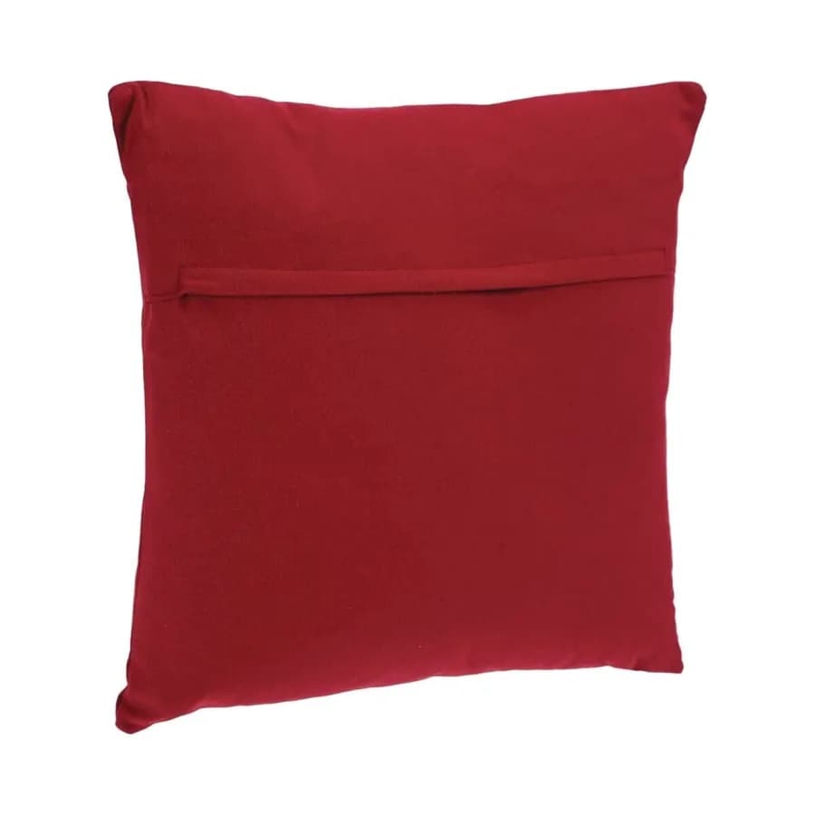 Cuscino 38x38 cm sfoderabile in cotone rosso - Sandie