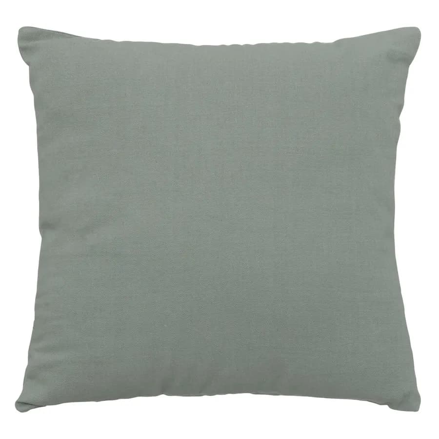 Cuscino 38x38 cm sfoderabile in cotone verde chiaro - Sandie