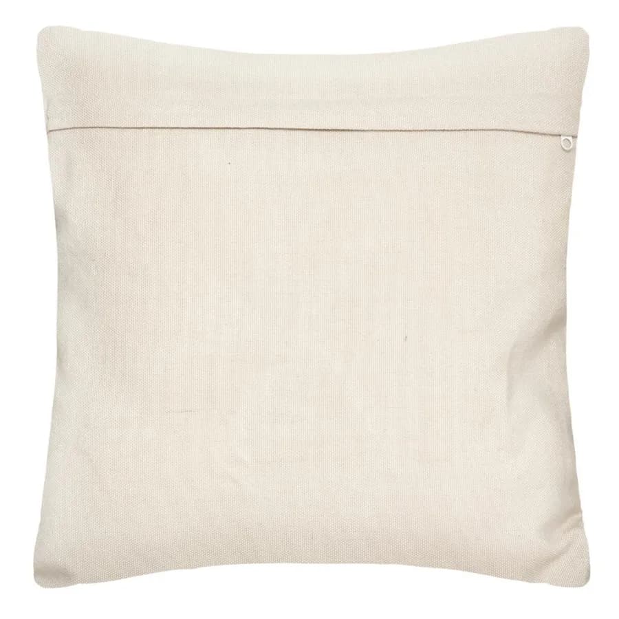 Cuscino 45x45 cm sfoderabile con motivo in rilievo beige e grigio