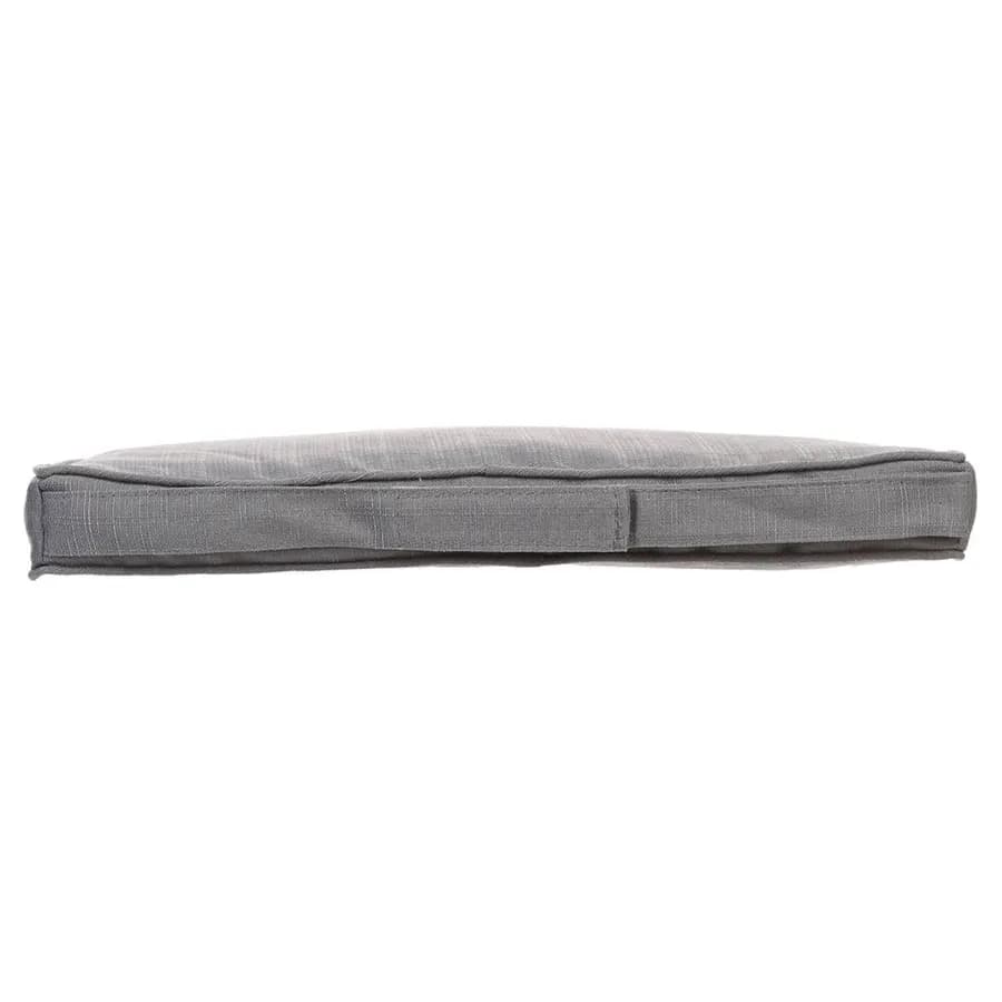 Cuscino con velcro per sedia 40x40 cm in poliestere grigio scuro - Bangkok