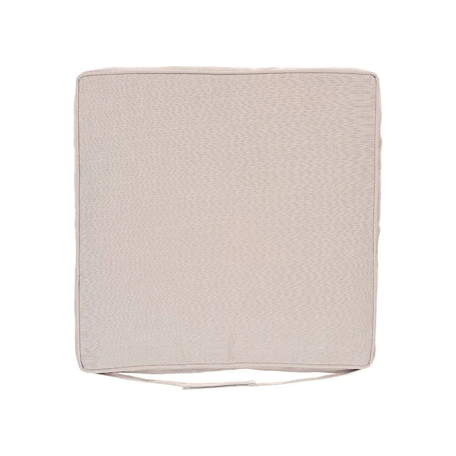 Cuscino con velcro per sedia 40x40 cm in poliestere tortora - Bangkok