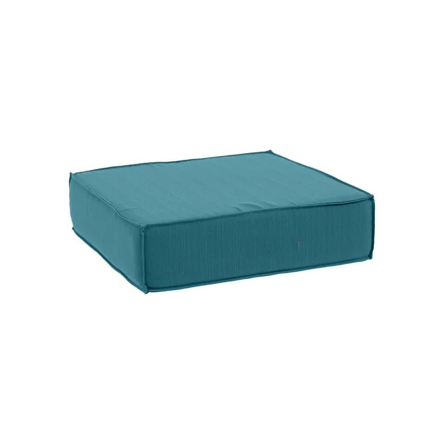 Cuscino da pavimento 45x45 cm per esterni in poliestere blu pavone - Bangkok