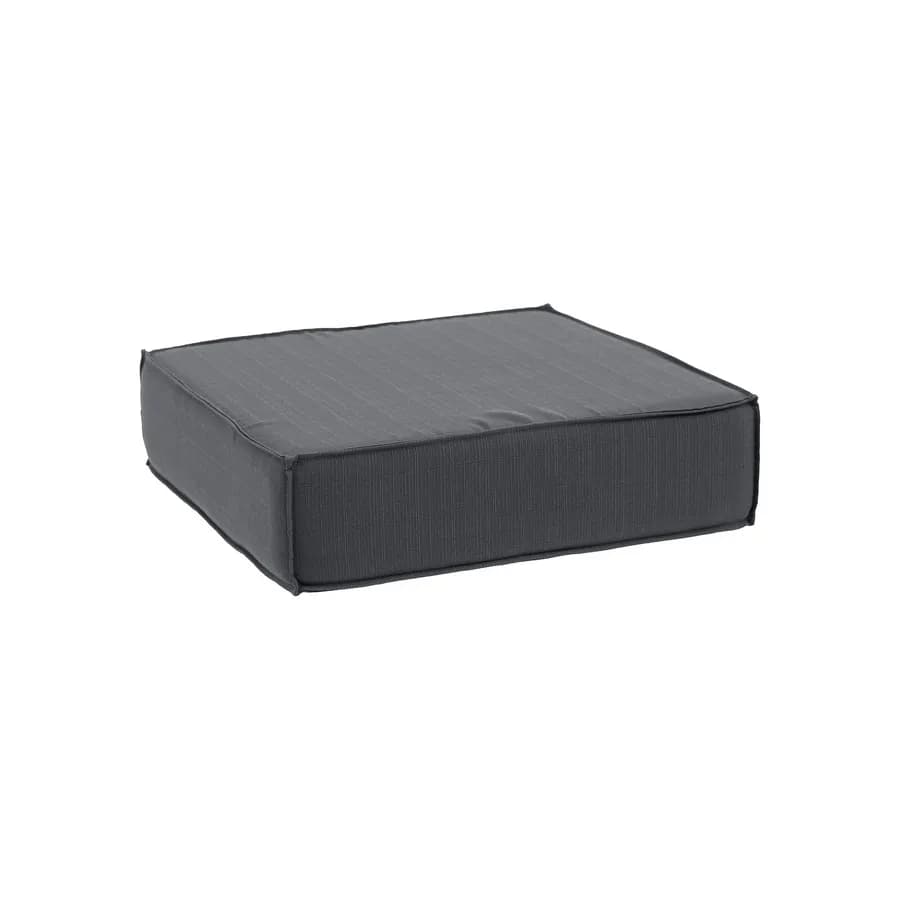 Cuscino da pavimento 45x45 cm per esterni in poliestere grigio scuro - Bangkok