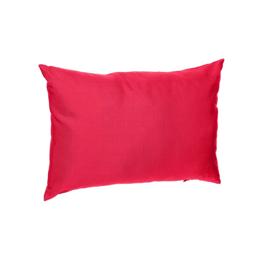 Cuscino decorativo da esterno 50x30 cm in poliestere rosso melograno - Bangkok
