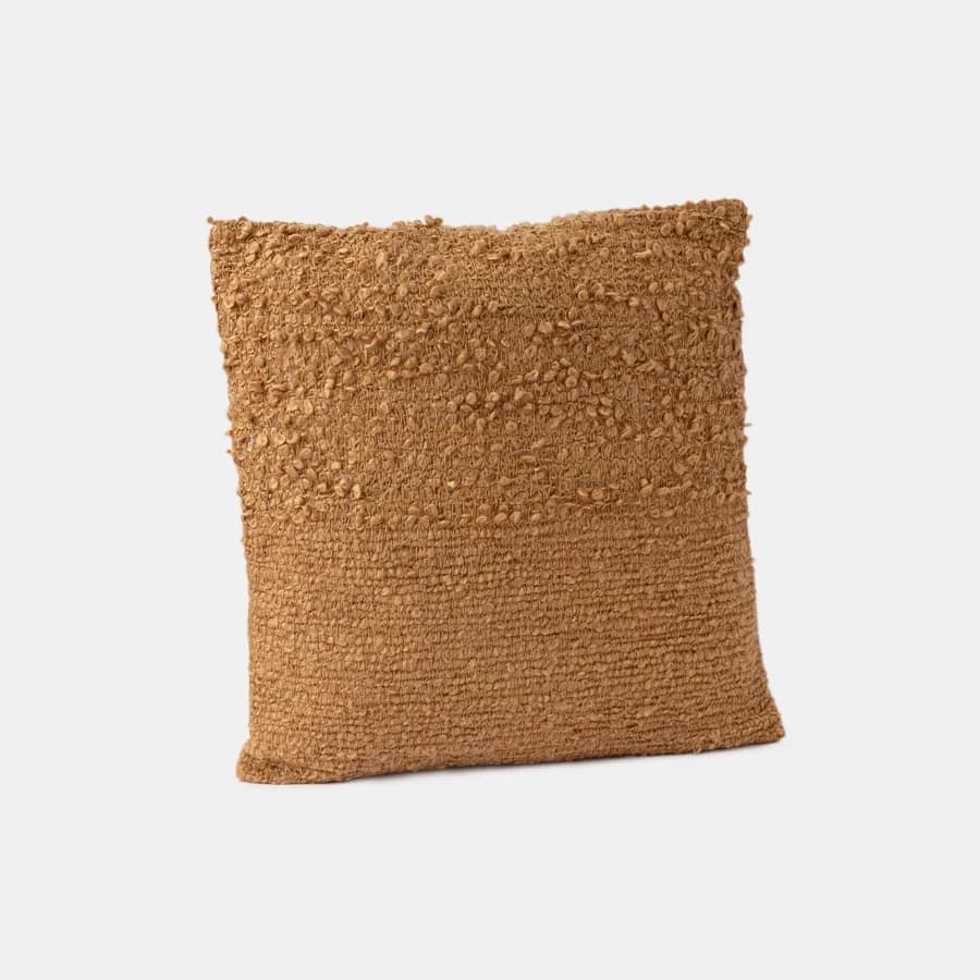 Cuscino sfoderabile 45x45 in bouclé sabbia