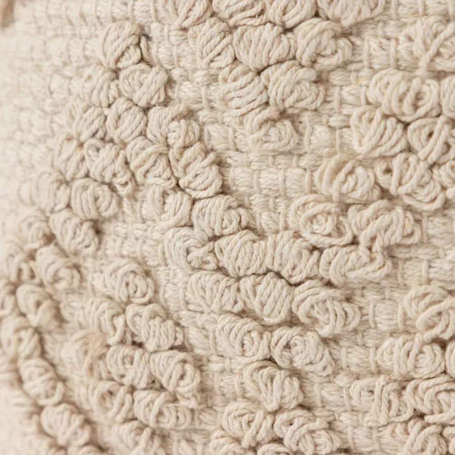 Cuscino sfoderabile 45x45 macramè beige