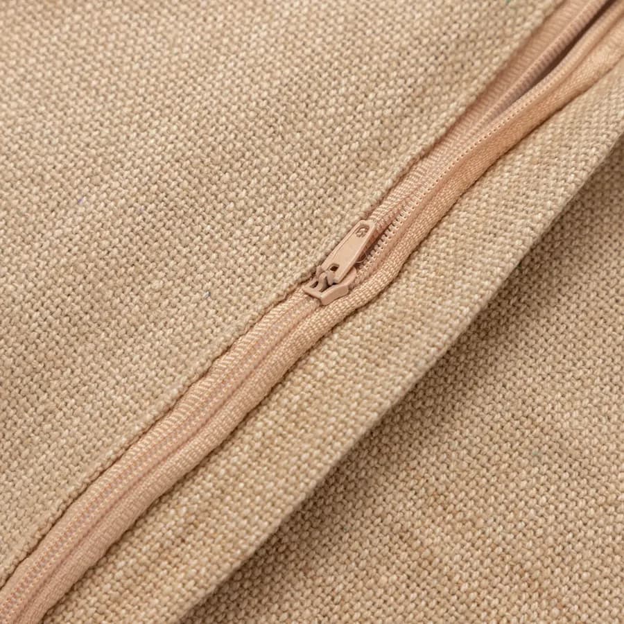 Cuscino sfoderabile 45x45 caramello multicolore in ciniglia