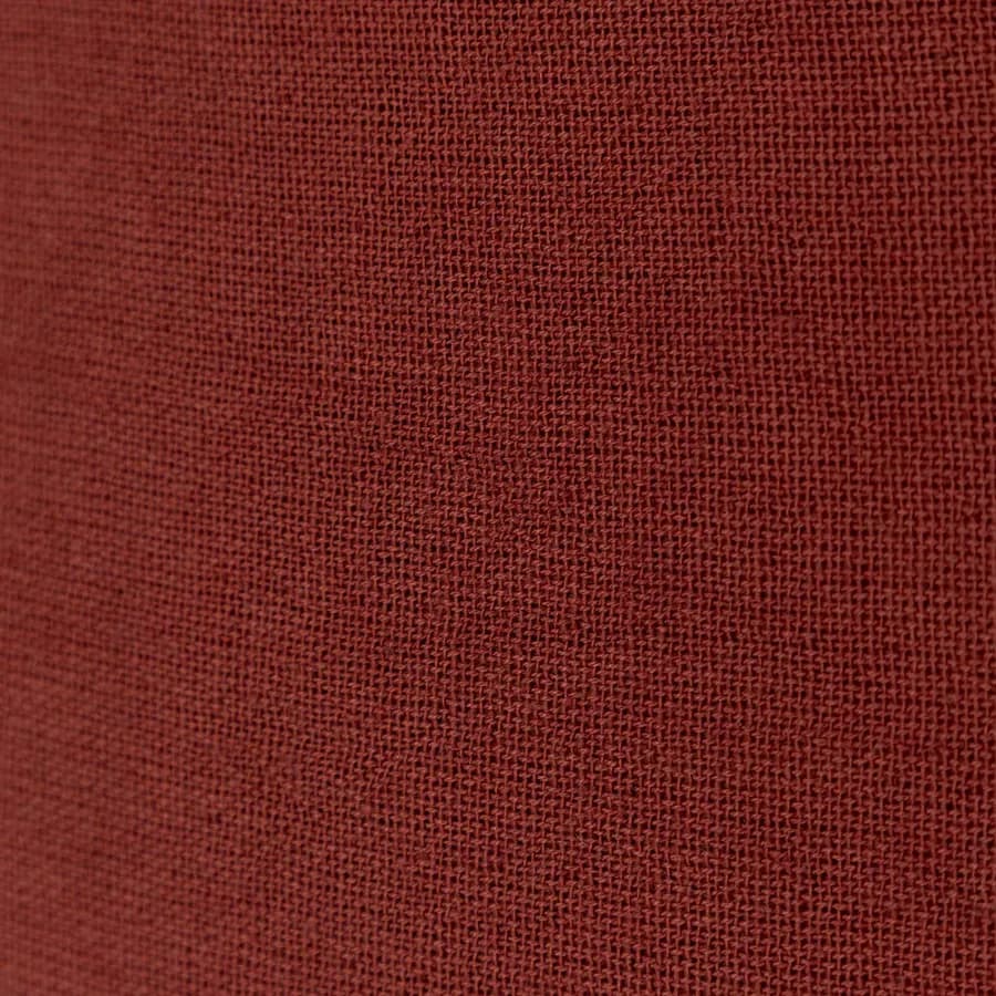 Cuscino sfoderabile 45x45 cm mattone in cotone mussolina con frange