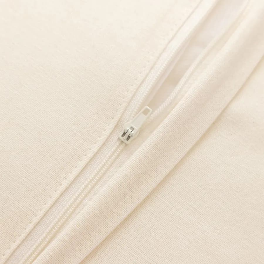 Cuscino sfoderabile 45x45 senape in cotone a fantasia con bordino