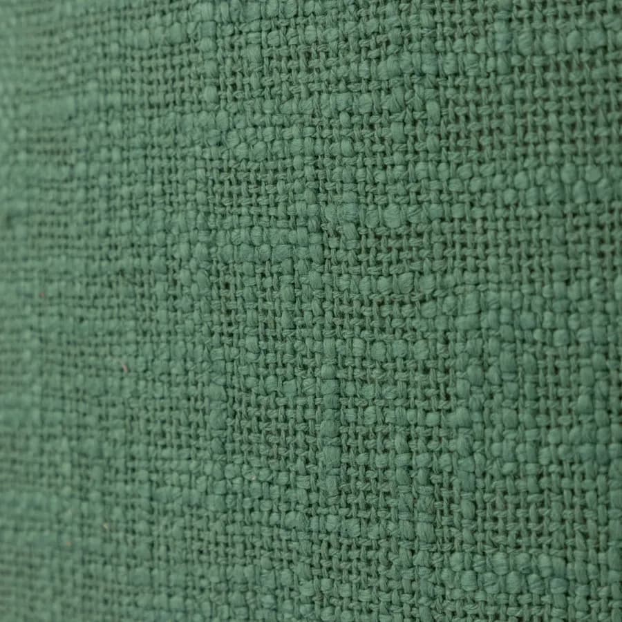 Cuscino sfoderabile 45x45 verde in bouclé con frange