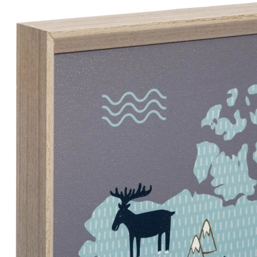 Decorazione da parete 50h cm fantasia cartina geografica multicolore - Kids