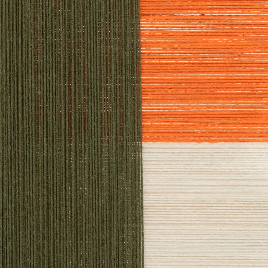 Decorazione da parete 50x70h cm in tessuto multicolore con cornice legno