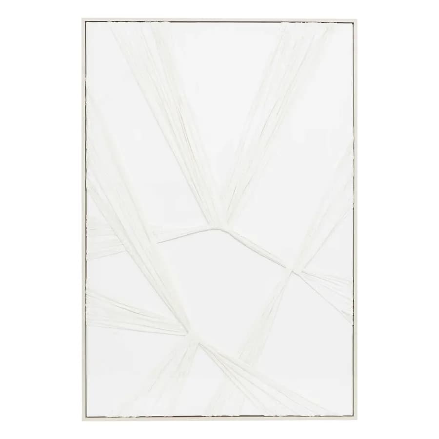 Decorazione da parete 62x92h cm reversibile in rilievo bianco
