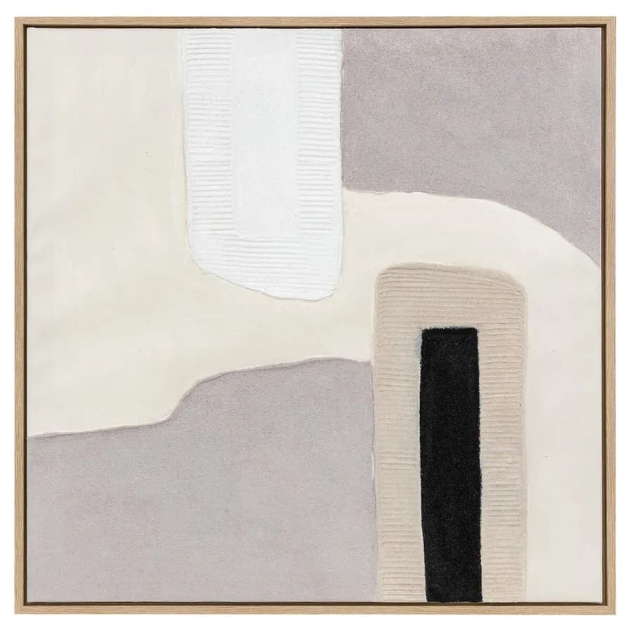 Decorazione da parete 80x80h cm beige e multicolore