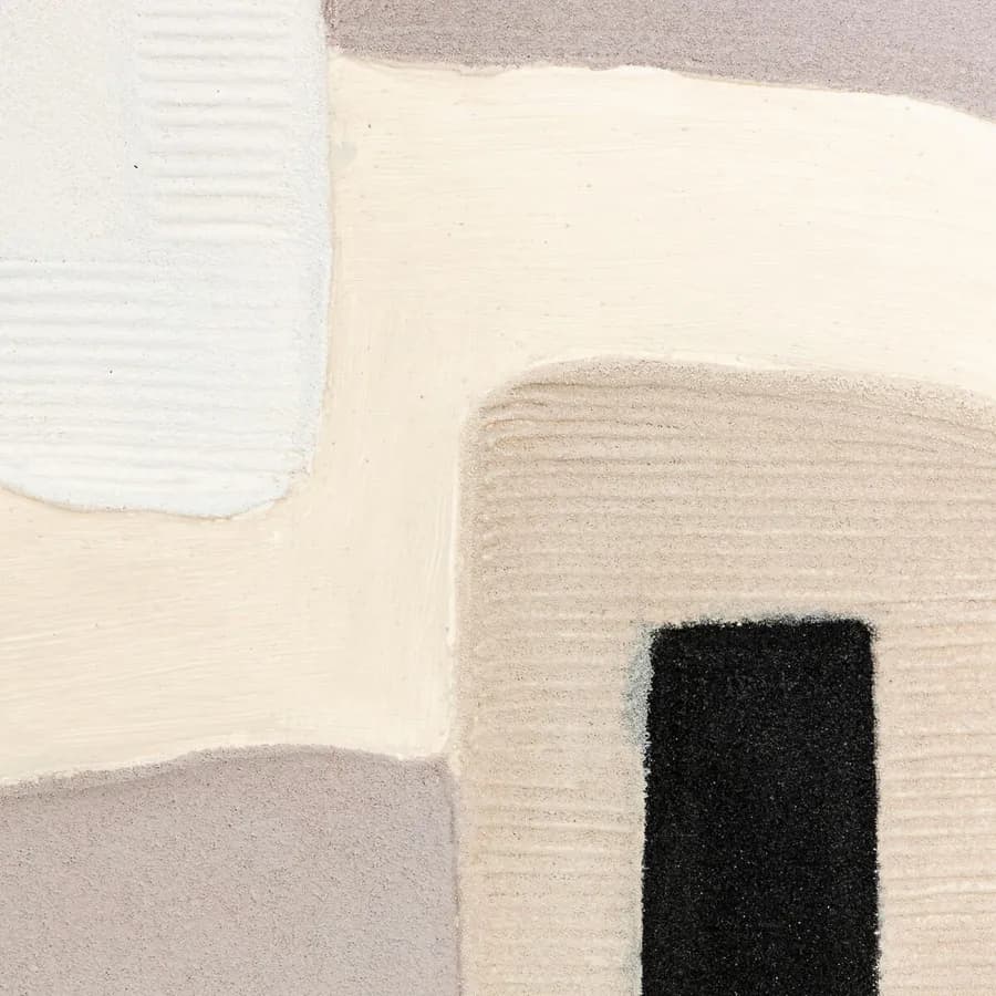 Decorazione da parete 80x80h cm beige e multicolore