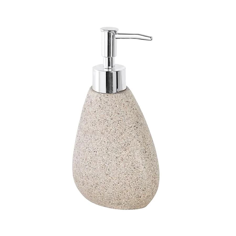 Dispenser sapone in resina sabbia effetto pietra - Stone