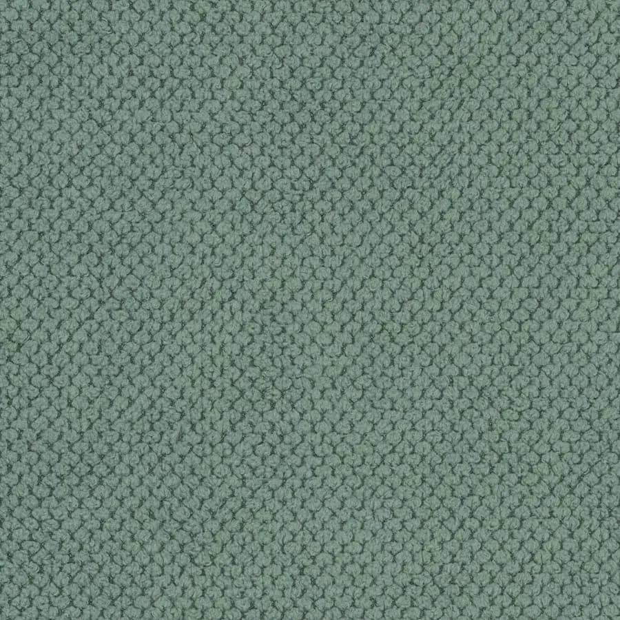 Divano angolare 3 posti in tessuto verde salvia effetto maglia con chaise longue destra - Renesmee