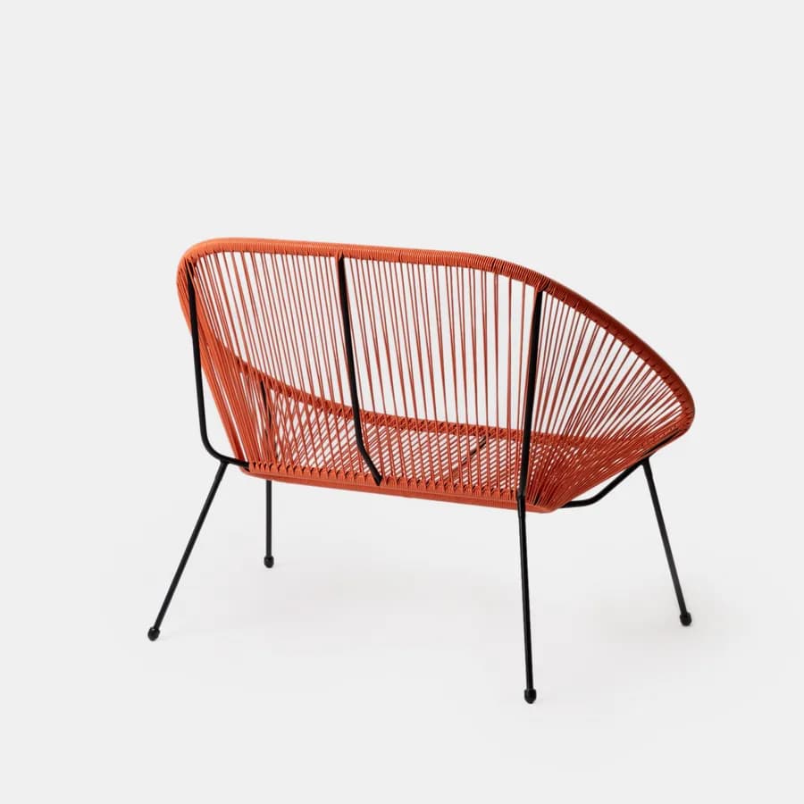 Divano da interno in corda arancione - Kalimba