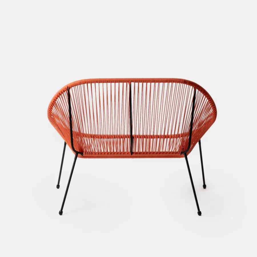 Divano da interno in corda arancione - Kalimba