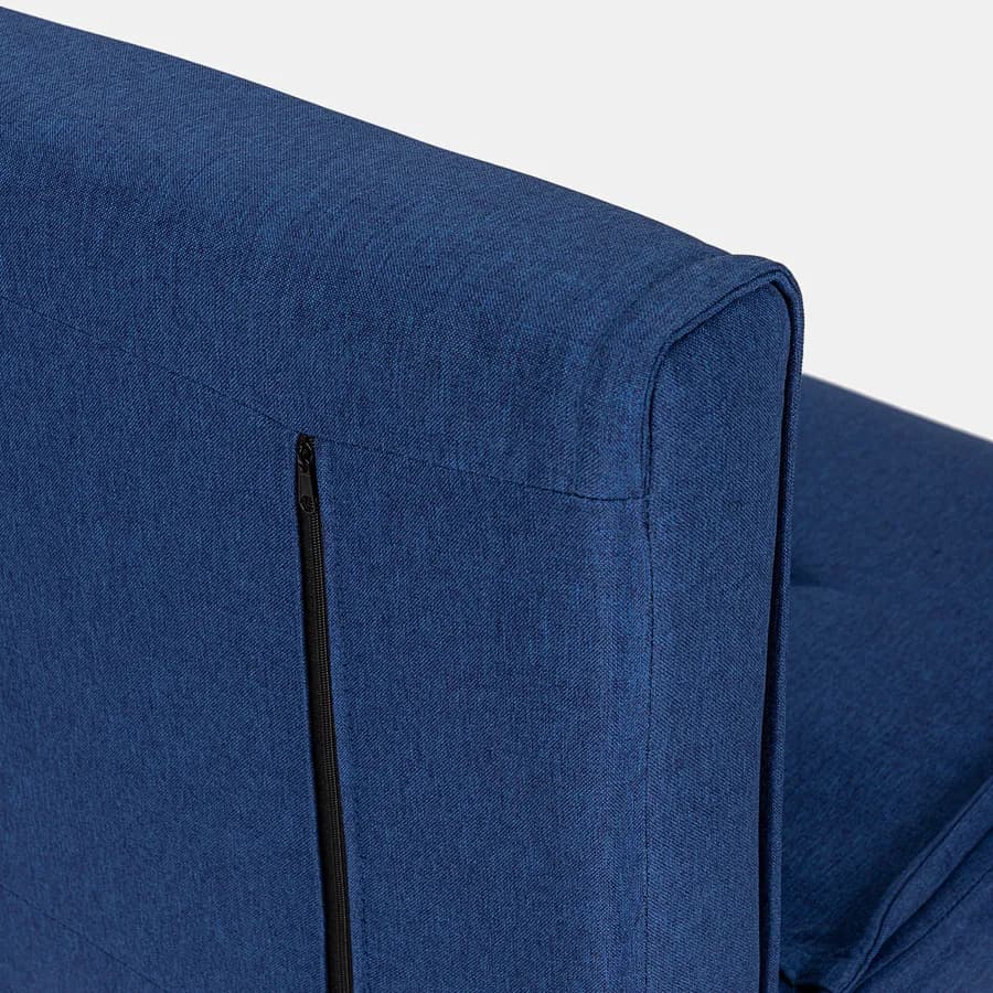 Divano letto in tessuto blu con schienale regolabile in 6 posizioni - Terat