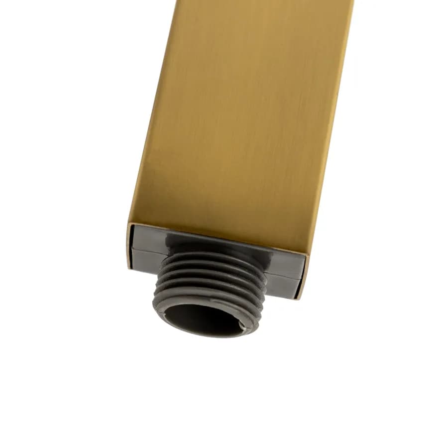 Doccino monogetto quadrato in ottone oro spazzolato