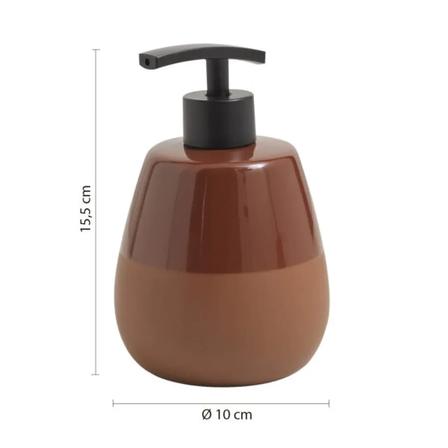 Dosasapone da appoggio in ceramica terracotta - Wilma di Gedy