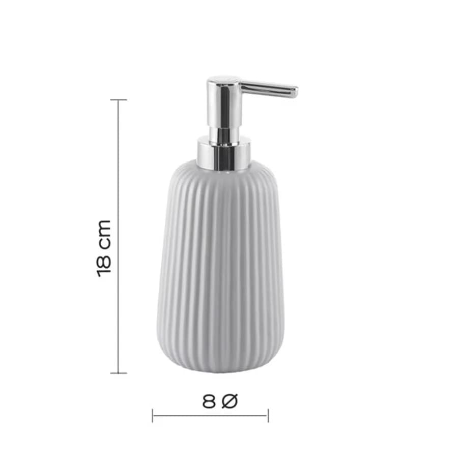 Dosasapone in ceramica grigio rigato - Marika di Gedy