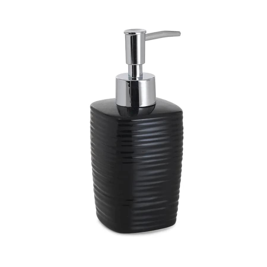 Dosasapone da appoggio in ceramica nero - Kelly di Gedy