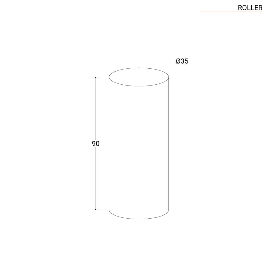 Espositore a colonna 90 h cm in polietilene neutro con kit luce