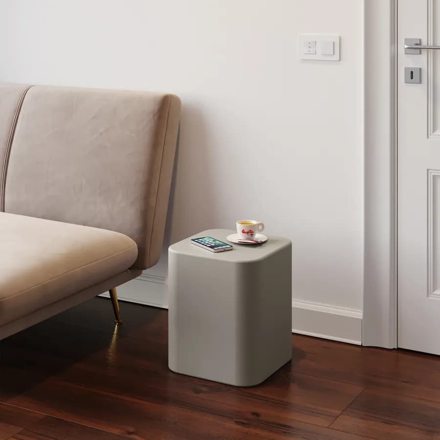 Espositore colonna 35 h cm in polietilene tortora - Katrine