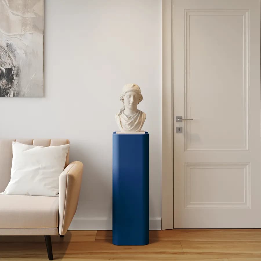 Espositore colonna 90 h cm in polietilene blu - Katrine
