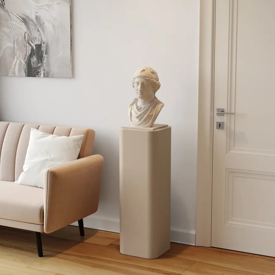 Espositore colonna 90 h cm in polietilene crema - Katrine