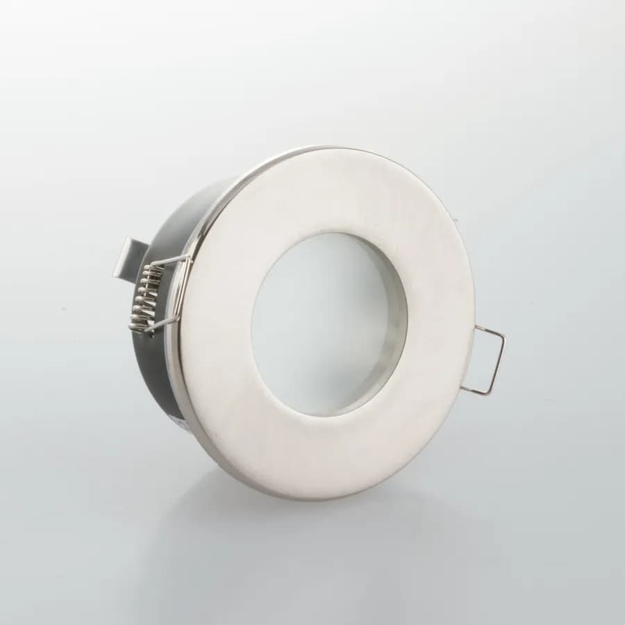 Faretto ad incasso Ø 8,2 cm in acciaio nickel