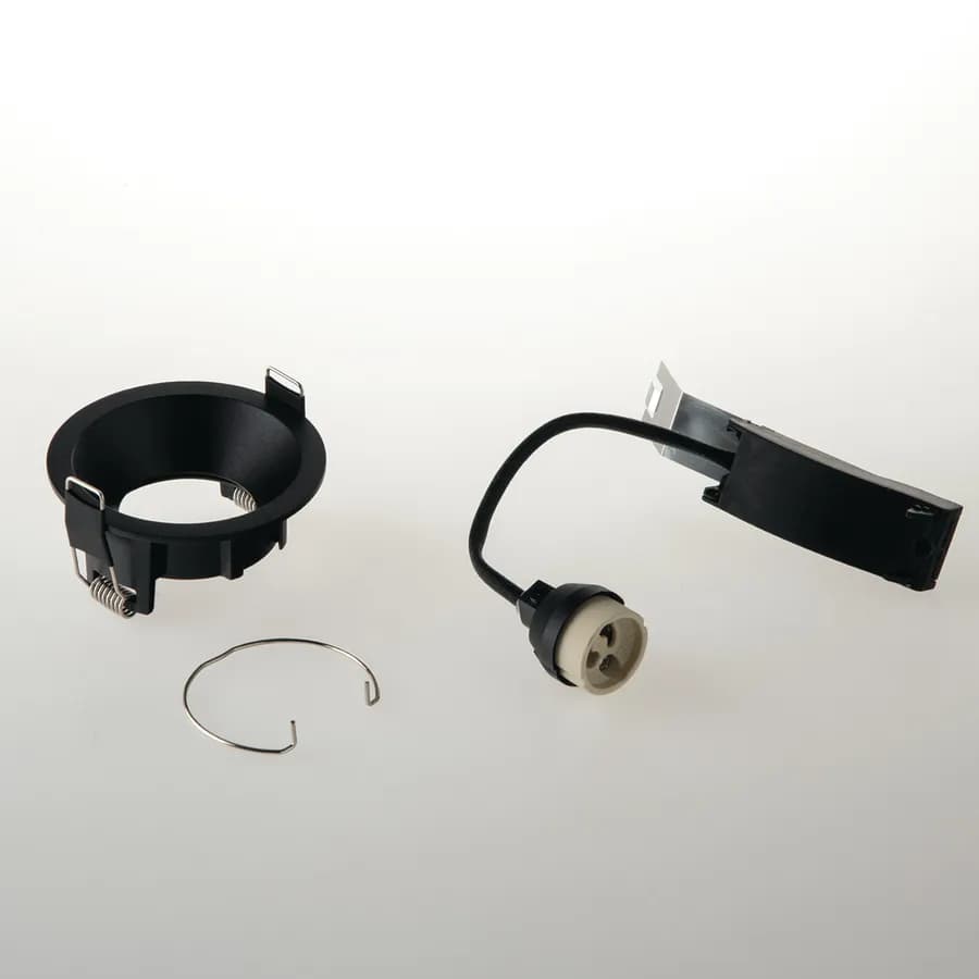 Faretto ad incasso Ø 8,5 cm antiriflesso in alluminio nero