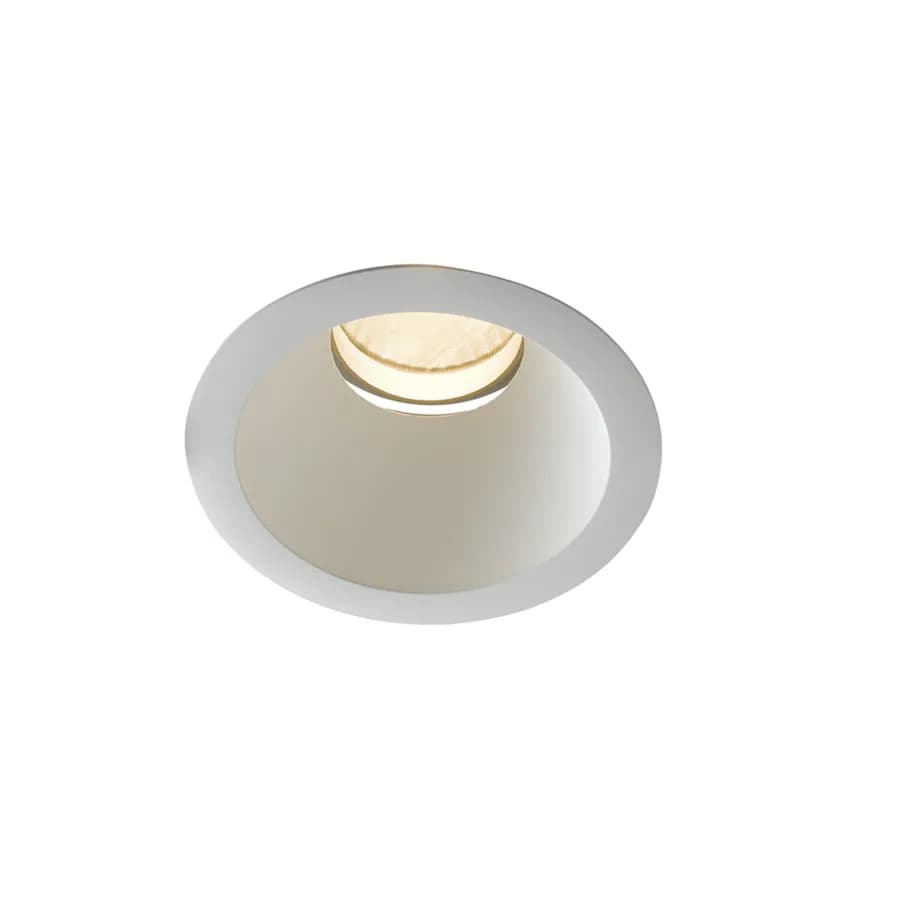 Faretto incasso antiriflesso orientabile 10,8x10,6cm 3000k in alluminio bianco