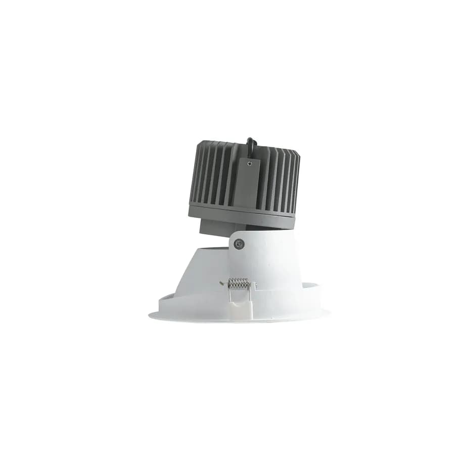 Faretto incasso antiriflesso orientabile 10,8x10,6cm 3000k in alluminio bianco
