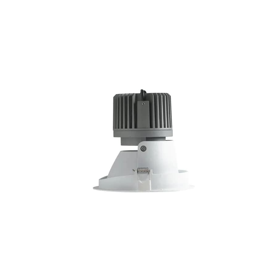 Faretto incasso antiriflesso orientabile 10,8x10,6cm 3000k in alluminio bianco