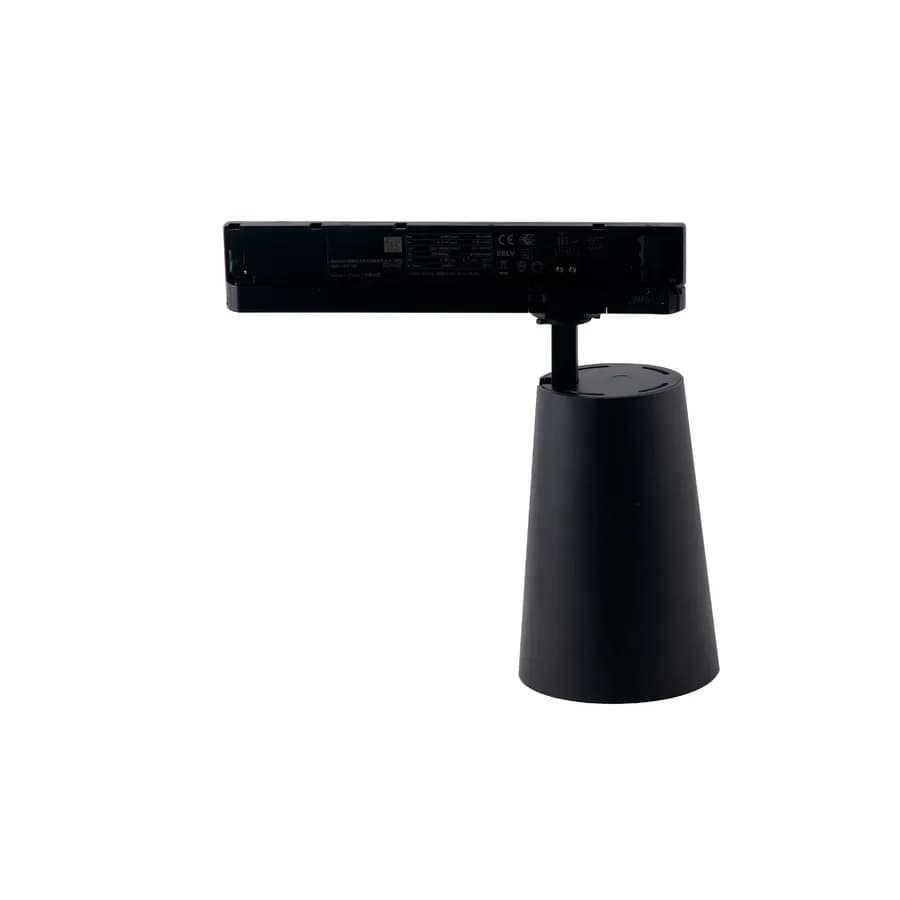 Faro binario luce calda 13x22,4 cm in alluminio pressofuso nero - Radius