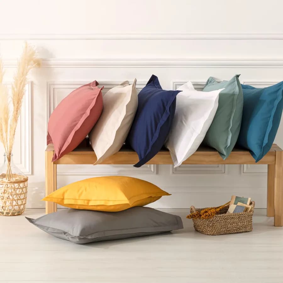 Federa per guanciale 70x50 cm in cotone beige - Bellini
