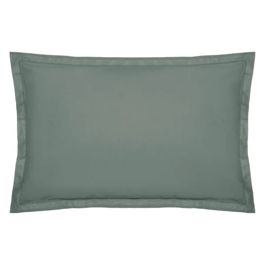 Federa per guanciale 70x50 cm in cotone verde celadon - Bellini