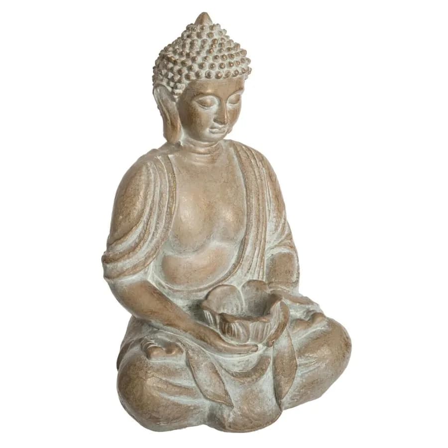 Figura decorativa a forma di buddha in pietra naturale