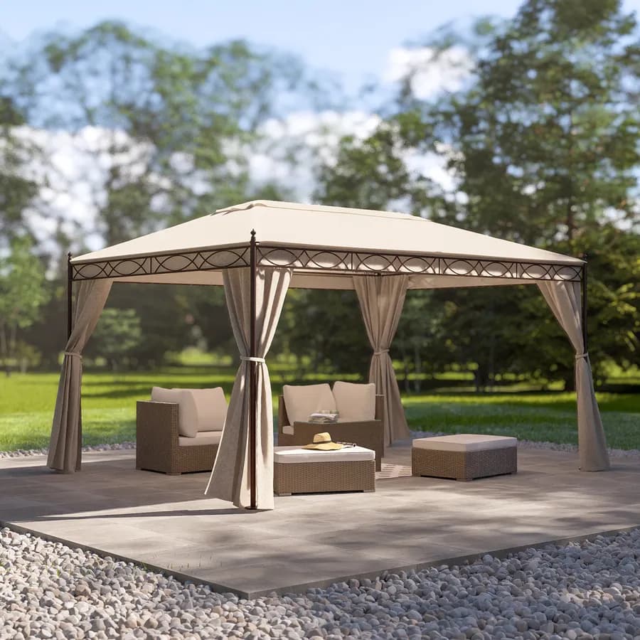 Gazebo 3x4 con tende e zanzariere - Elite