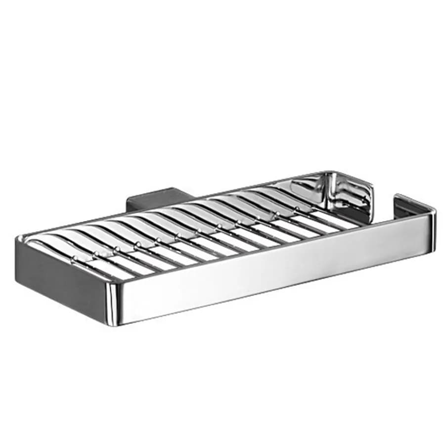 Griglia portaoggetti a muro 25 cm in alluminio e cromall cromo - Lounge di Gedy