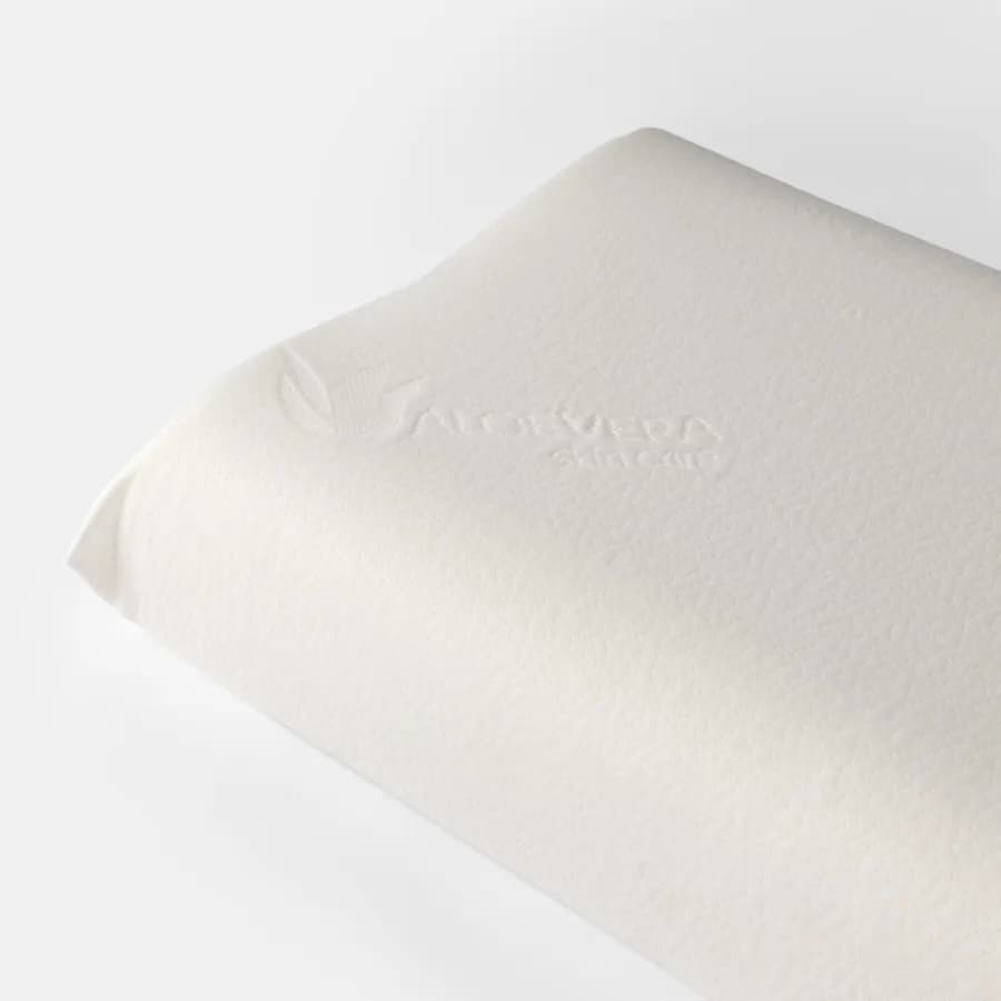 Guanciale cervicale sfoderabile 42x67 cm in Memory Prime con rivestimento Aloe h 8 -10 cm - Flaneur