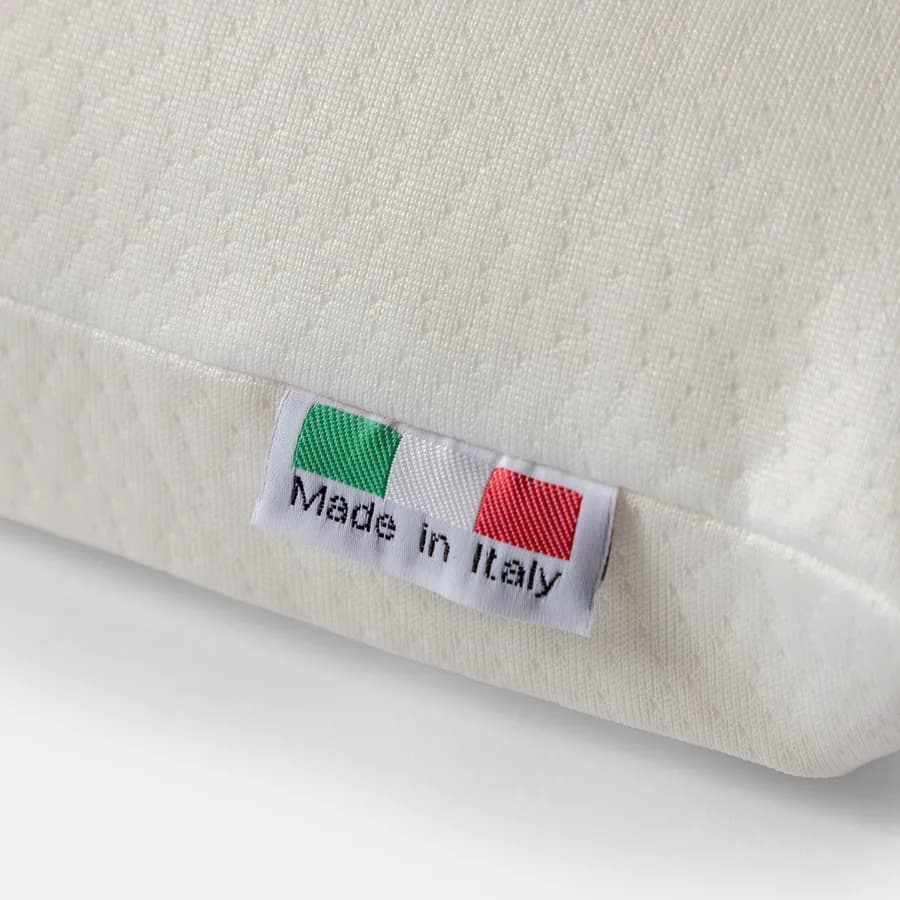 Guanciale cervicale sfoderabile 42x67 cm in Memory Prime con rivestimento Aloe h 8 -10 cm - Flaneur